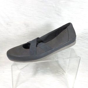 Clarks Collection Soft Cushion Ballet Flats Gray S